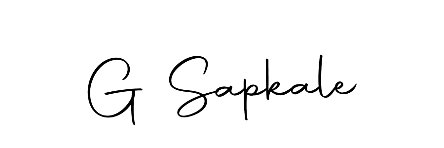 How to make G Sapkale signature? Autography-DOLnW is a professional autograph style. Create handwritten signature for G Sapkale name. G Sapkale signature style 10 images and pictures png