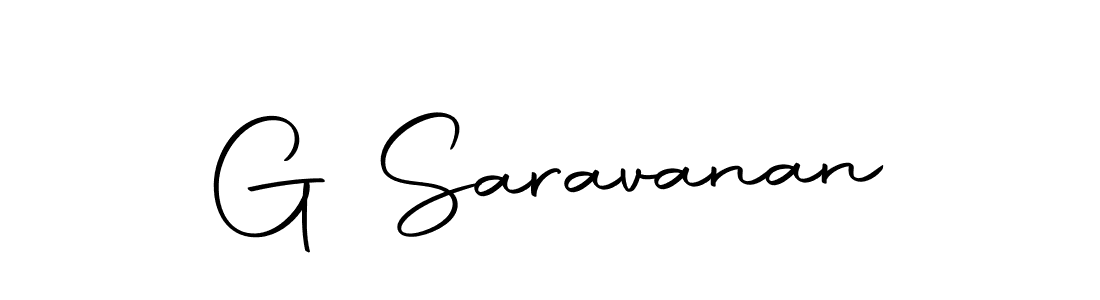 Use a signature maker to create a handwritten signature online. With this signature software, you can design (Autography-DOLnW) your own signature for name G Saravanan. G Saravanan signature style 10 images and pictures png