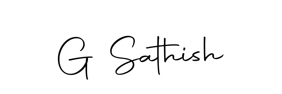 Use a signature maker to create a handwritten signature online. With this signature software, you can design (Autography-DOLnW) your own signature for name G Sathish. G Sathish signature style 10 images and pictures png