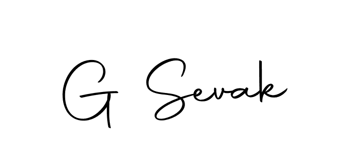 G Sevak stylish signature style. Best Handwritten Sign (Autography-DOLnW) for my name. Handwritten Signature Collection Ideas for my name G Sevak. G Sevak signature style 10 images and pictures png