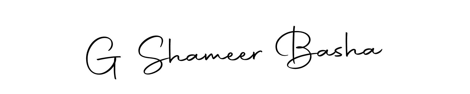 Design your own signature with our free online signature maker. With this signature software, you can create a handwritten (Autography-DOLnW) signature for name G Shameer Basha. G Shameer Basha signature style 10 images and pictures png