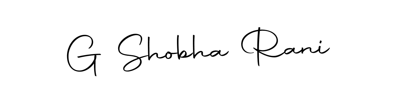 Make a beautiful signature design for name G Shobha Rani. With this signature (Autography-DOLnW) style, you can create a handwritten signature for free. G Shobha Rani signature style 10 images and pictures png