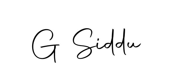 Create a beautiful signature design for name G Siddu. With this signature (Autography-DOLnW) fonts, you can make a handwritten signature for free. G Siddu signature style 10 images and pictures png