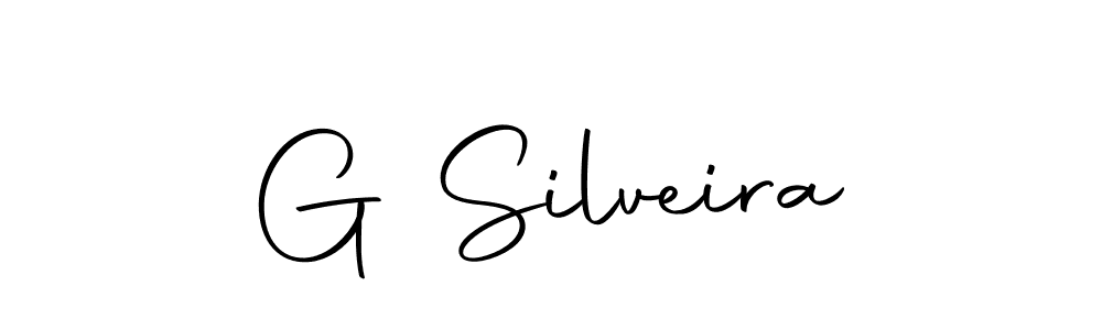 The best way (Autography-DOLnW) to make a short signature is to pick only two or three words in your name. The name G Silveira include a total of six letters. For converting this name. G Silveira signature style 10 images and pictures png