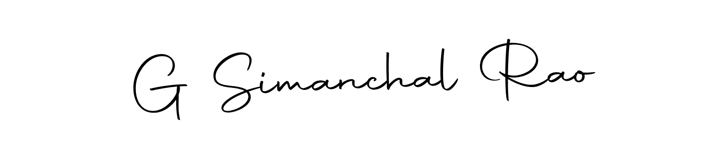 How to make G Simanchal Rao name signature. Use Autography-DOLnW style for creating short signs online. This is the latest handwritten sign. G Simanchal Rao signature style 10 images and pictures png