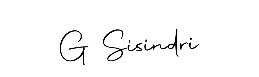 Create a beautiful signature design for name G Sisindri. With this signature (Autography-DOLnW) fonts, you can make a handwritten signature for free. G Sisindri signature style 10 images and pictures png