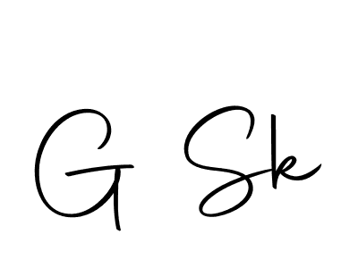 How to make G Sk name signature. Use Autography-DOLnW style for creating short signs online. This is the latest handwritten sign. G Sk signature style 10 images and pictures png