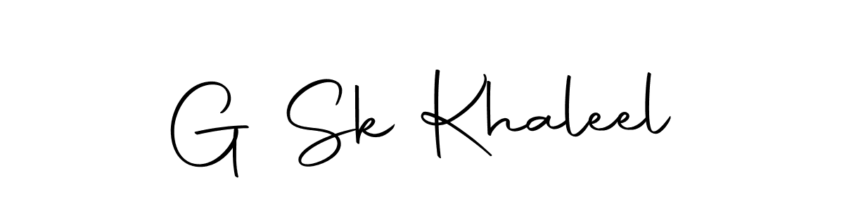You can use this online signature creator to create a handwritten signature for the name G Sk Khaleel. This is the best online autograph maker. G Sk Khaleel signature style 10 images and pictures png