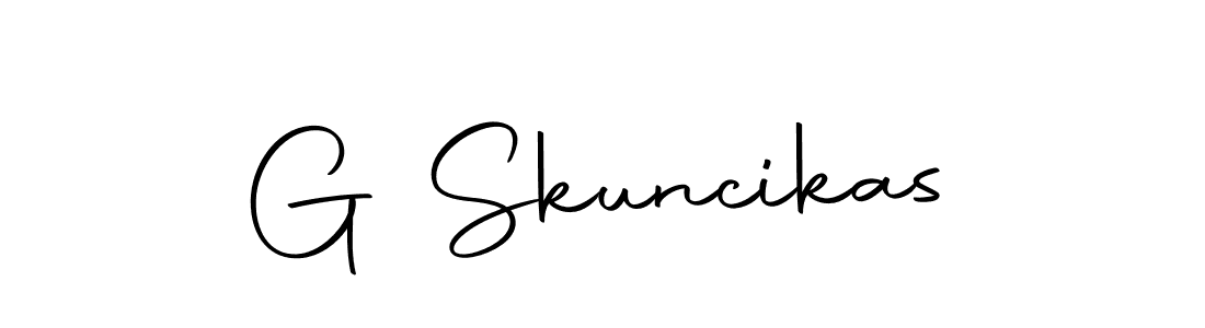 Create a beautiful signature design for name G Skuncikas. With this signature (Autography-DOLnW) fonts, you can make a handwritten signature for free. G Skuncikas signature style 10 images and pictures png