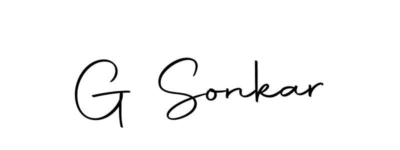 How to make G Sonkar signature? Autography-DOLnW is a professional autograph style. Create handwritten signature for G Sonkar name. G Sonkar signature style 10 images and pictures png