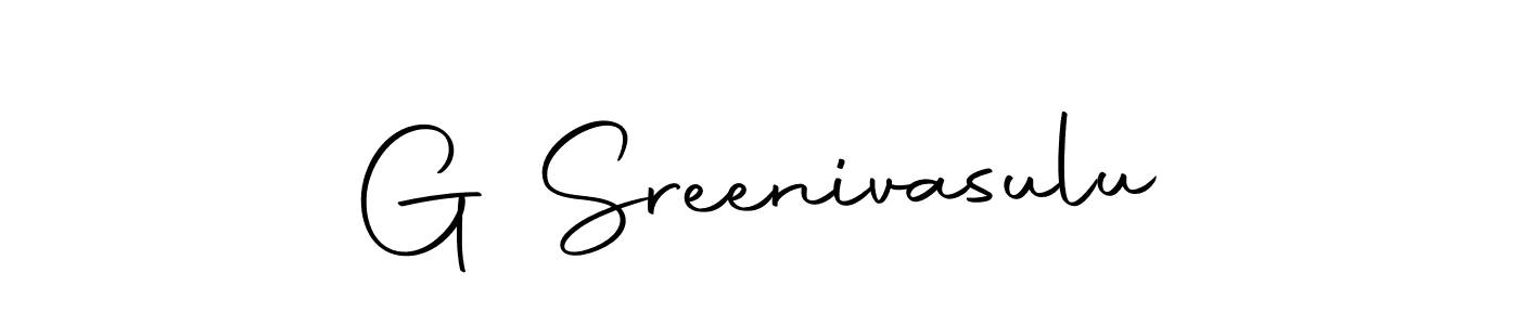 The best way (Autography-DOLnW) to make a short signature is to pick only two or three words in your name. The name G Sreenivasulu include a total of six letters. For converting this name. G Sreenivasulu signature style 10 images and pictures png