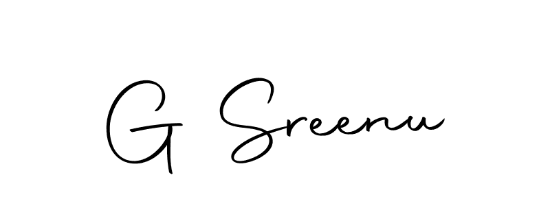 Create a beautiful signature design for name G Sreenu. With this signature (Autography-DOLnW) fonts, you can make a handwritten signature for free. G Sreenu signature style 10 images and pictures png