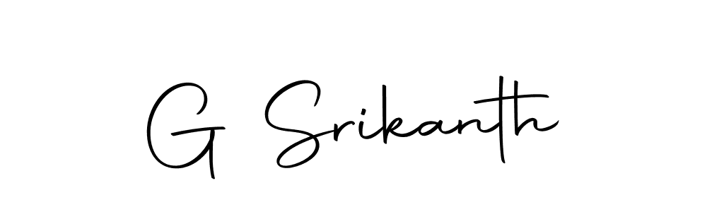 How to make G Srikanth name signature. Use Autography-DOLnW style for creating short signs online. This is the latest handwritten sign. G Srikanth signature style 10 images and pictures png