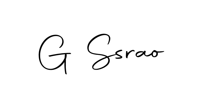 How to make G Ssrao name signature. Use Autography-DOLnW style for creating short signs online. This is the latest handwritten sign. G Ssrao signature style 10 images and pictures png