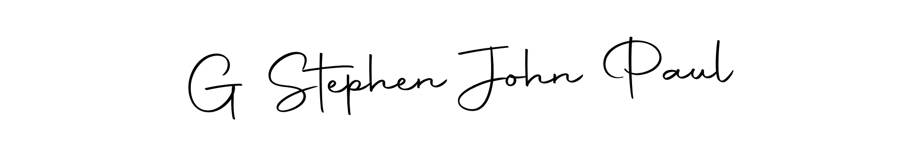 Autography-DOLnW is a professional signature style that is perfect for those who want to add a touch of class to their signature. It is also a great choice for those who want to make their signature more unique. Get G Stephen John Paul name to fancy signature for free. G Stephen John Paul signature style 10 images and pictures png
