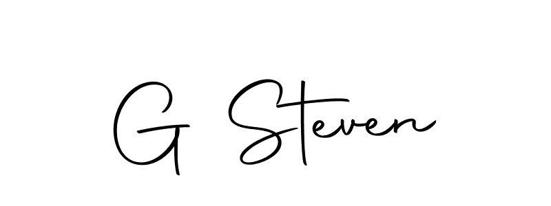 G Steven stylish signature style. Best Handwritten Sign (Autography-DOLnW) for my name. Handwritten Signature Collection Ideas for my name G Steven. G Steven signature style 10 images and pictures png