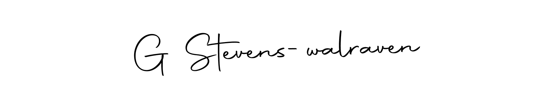 Use a signature maker to create a handwritten signature online. With this signature software, you can design (Autography-DOLnW) your own signature for name G Stevens-walraven. G Stevens-walraven signature style 10 images and pictures png