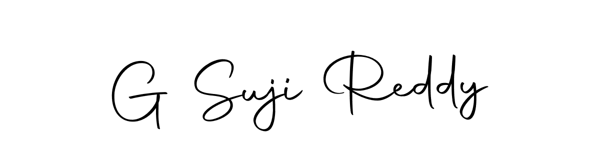 Create a beautiful signature design for name G Suji Reddy. With this signature (Autography-DOLnW) fonts, you can make a handwritten signature for free. G Suji Reddy signature style 10 images and pictures png