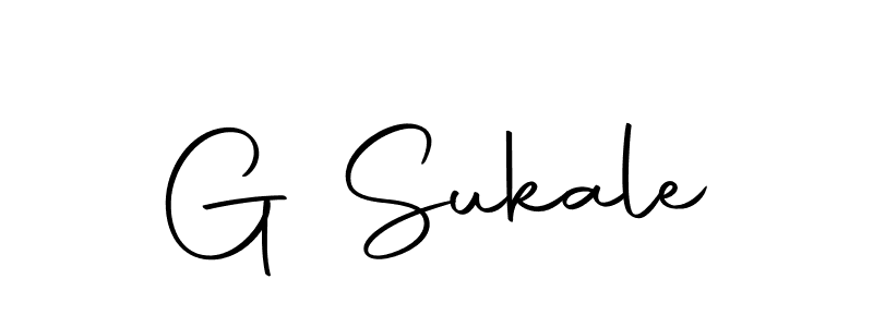The best way (Autography-DOLnW) to make a short signature is to pick only two or three words in your name. The name G Sukale include a total of six letters. For converting this name. G Sukale signature style 10 images and pictures png