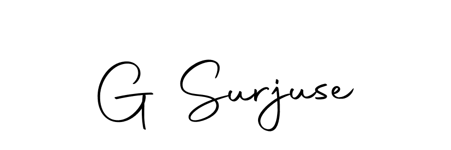 Make a beautiful signature design for name G Surjuse. With this signature (Autography-DOLnW) style, you can create a handwritten signature for free. G Surjuse signature style 10 images and pictures png