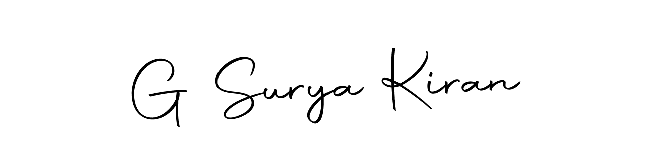 Make a beautiful signature design for name G Surya Kiran. With this signature (Autography-DOLnW) style, you can create a handwritten signature for free. G Surya Kiran signature style 10 images and pictures png