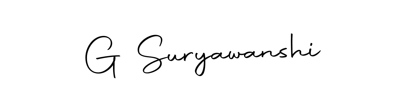 Make a beautiful signature design for name G Suryawanshi. With this signature (Autography-DOLnW) style, you can create a handwritten signature for free. G Suryawanshi signature style 10 images and pictures png