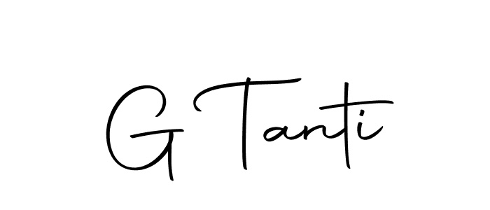 Design your own signature with our free online signature maker. With this signature software, you can create a handwritten (Autography-DOLnW) signature for name G Tanti. G Tanti signature style 10 images and pictures png
