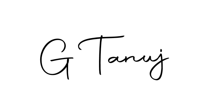 You can use this online signature creator to create a handwritten signature for the name G Tanuj. This is the best online autograph maker. G Tanuj signature style 10 images and pictures png