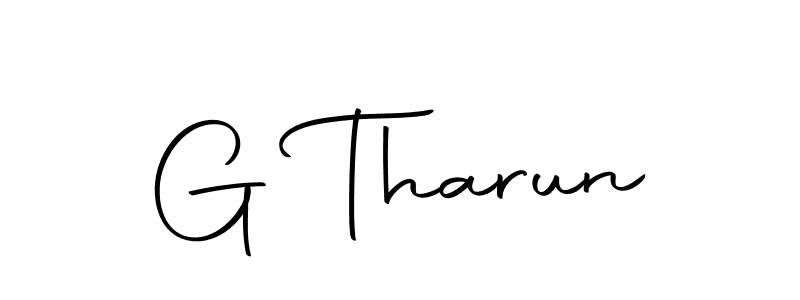 Design your own signature with our free online signature maker. With this signature software, you can create a handwritten (Autography-DOLnW) signature for name G Tharun. G Tharun signature style 10 images and pictures png
