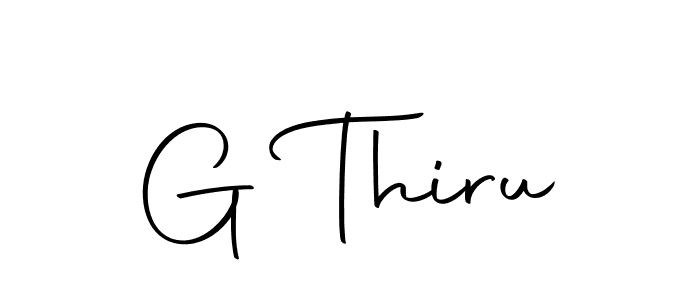 Design your own signature with our free online signature maker. With this signature software, you can create a handwritten (Autography-DOLnW) signature for name G Thiru. G Thiru signature style 10 images and pictures png