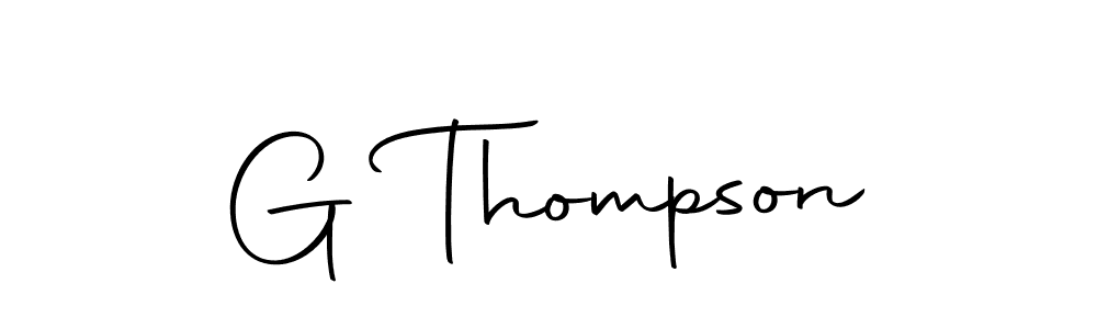 Design your own signature with our free online signature maker. With this signature software, you can create a handwritten (Autography-DOLnW) signature for name G Thompson. G Thompson signature style 10 images and pictures png