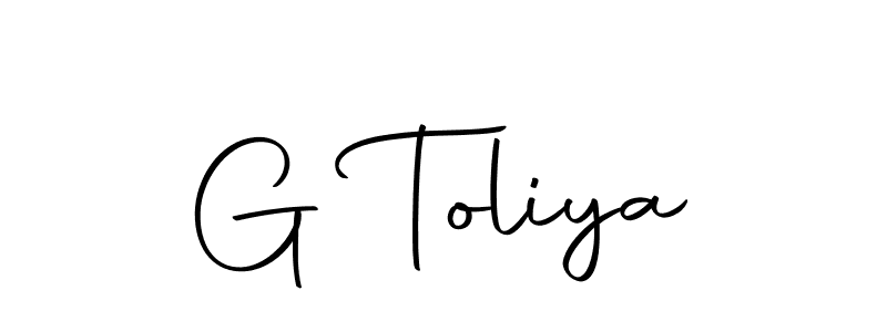 Design your own signature with our free online signature maker. With this signature software, you can create a handwritten (Autography-DOLnW) signature for name G Toliya. G Toliya signature style 10 images and pictures png