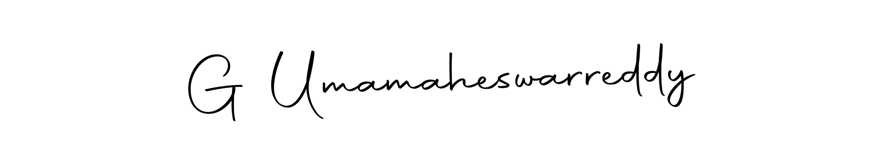 Create a beautiful signature design for name G Umamaheswarreddy. With this signature (Autography-DOLnW) fonts, you can make a handwritten signature for free. G Umamaheswarreddy signature style 10 images and pictures png