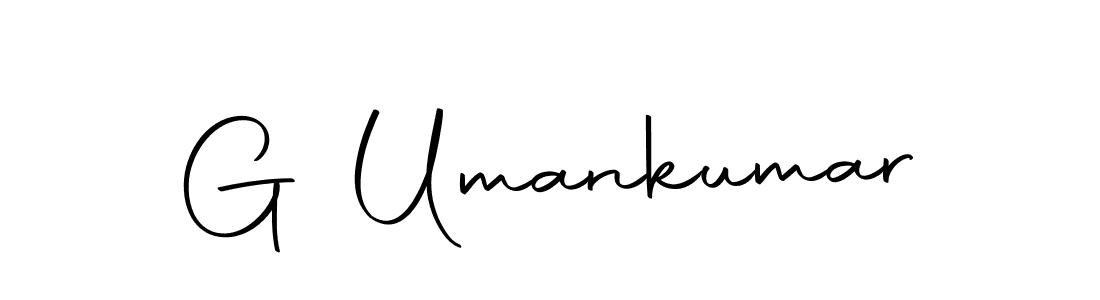 Design your own signature with our free online signature maker. With this signature software, you can create a handwritten (Autography-DOLnW) signature for name G Umankumar. G Umankumar signature style 10 images and pictures png