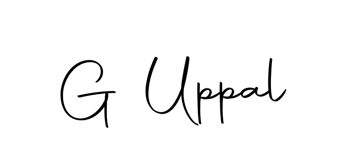 How to make G Uppal name signature. Use Autography-DOLnW style for creating short signs online. This is the latest handwritten sign. G Uppal signature style 10 images and pictures png