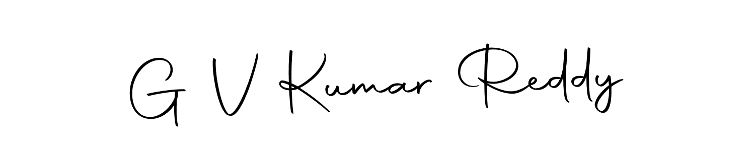 Create a beautiful signature design for name G V Kumar Reddy. With this signature (Autography-DOLnW) fonts, you can make a handwritten signature for free. G V Kumar Reddy signature style 10 images and pictures png