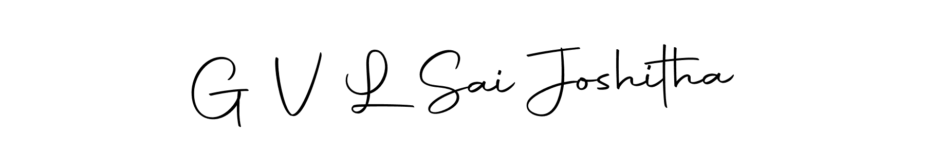 Make a short G V L Sai Joshitha signature style. Manage your documents anywhere anytime using Autography-DOLnW. Create and add eSignatures, submit forms, share and send files easily. G V L Sai Joshitha signature style 10 images and pictures png