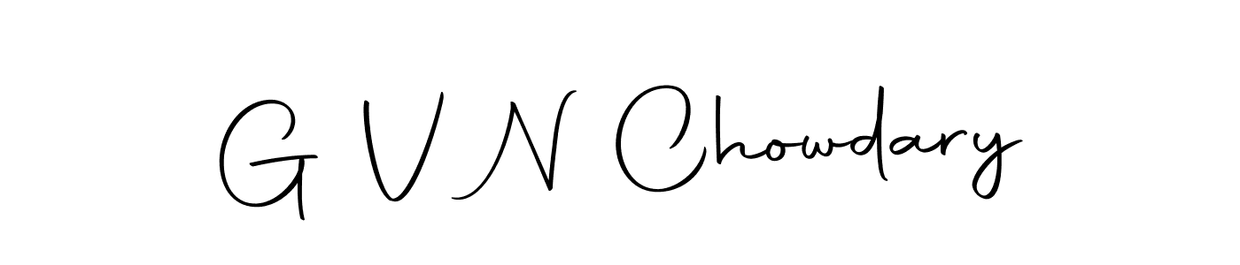 Make a beautiful signature design for name G V N Chowdary. With this signature (Autography-DOLnW) style, you can create a handwritten signature for free. G V N Chowdary signature style 10 images and pictures png