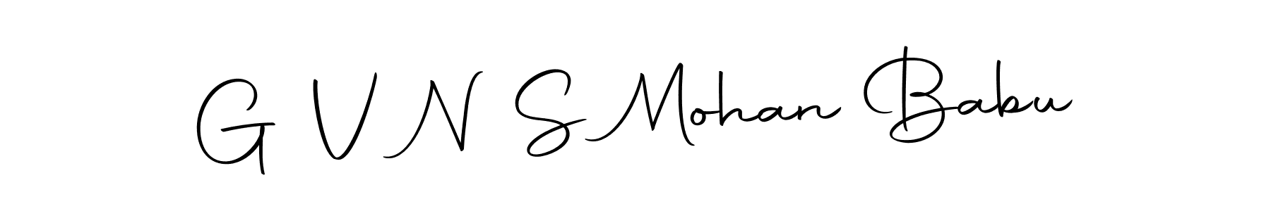 Use a signature maker to create a handwritten signature online. With this signature software, you can design (Autography-DOLnW) your own signature for name G V N S Mohan Babu. G V N S Mohan Babu signature style 10 images and pictures png