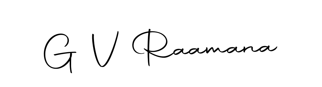 Design your own signature with our free online signature maker. With this signature software, you can create a handwritten (Autography-DOLnW) signature for name G V Raamana. G V Raamana signature style 10 images and pictures png