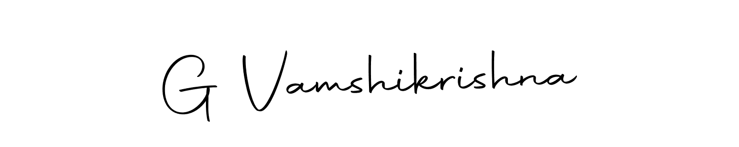 Make a beautiful signature design for name G Vamshikrishna. With this signature (Autography-DOLnW) style, you can create a handwritten signature for free. G Vamshikrishna signature style 10 images and pictures png