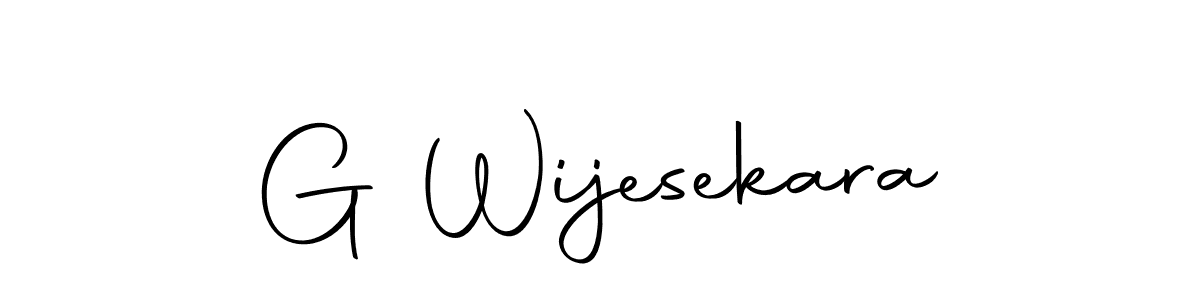 You can use this online signature creator to create a handwritten signature for the name G Wijesekara. This is the best online autograph maker. G Wijesekara signature style 10 images and pictures png
