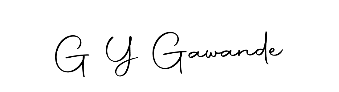 Also we have G Y Gawande name is the best signature style. Create professional handwritten signature collection using Autography-DOLnW autograph style. G Y Gawande signature style 10 images and pictures png