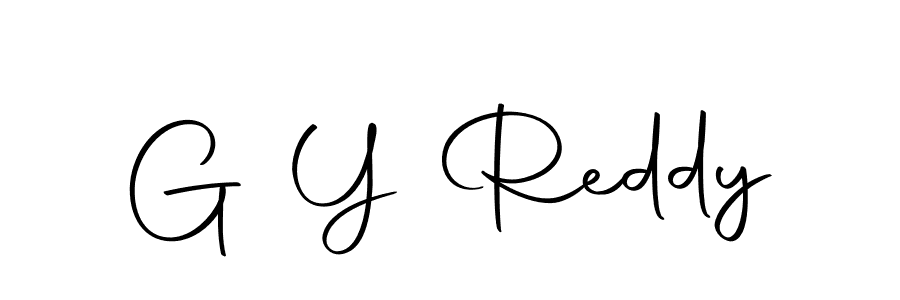 Create a beautiful signature design for name G Y Reddy. With this signature (Autography-DOLnW) fonts, you can make a handwritten signature for free. G Y Reddy signature style 10 images and pictures png