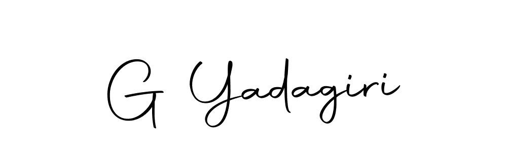 You can use this online signature creator to create a handwritten signature for the name G Yadagiri. This is the best online autograph maker. G Yadagiri signature style 10 images and pictures png