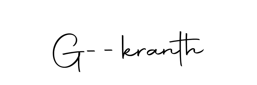 How to make G--kranth signature? Autography-DOLnW is a professional autograph style. Create handwritten signature for G--kranth name. G--kranth signature style 10 images and pictures png