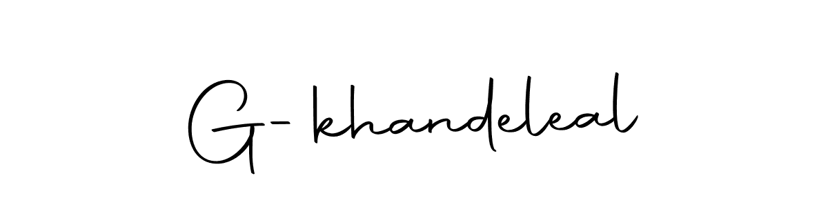 The best way (Autography-DOLnW) to make a short signature is to pick only two or three words in your name. The name G-khandeleal include a total of six letters. For converting this name. G-khandeleal signature style 10 images and pictures png