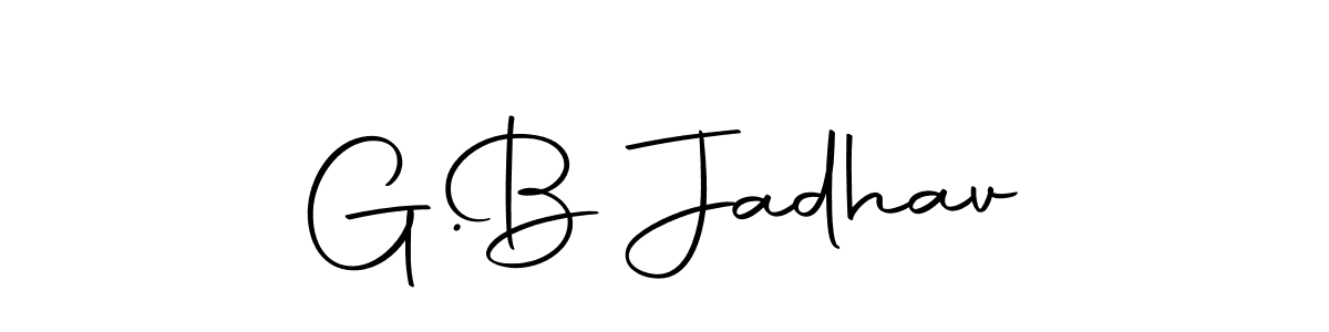 Create a beautiful signature design for name G.  B Jadhav. With this signature (Autography-DOLnW) fonts, you can make a handwritten signature for free. G.  B Jadhav signature style 10 images and pictures png