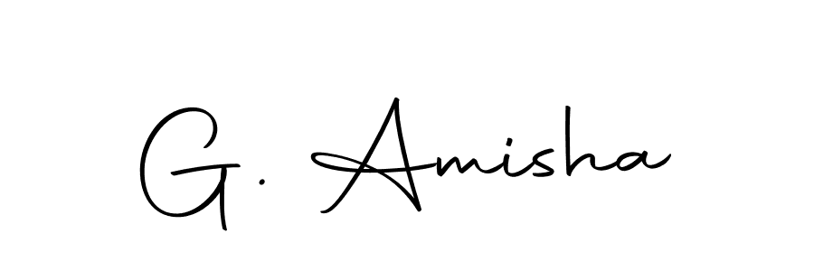 Use a signature maker to create a handwritten signature online. With this signature software, you can design (Autography-DOLnW) your own signature for name G. Amisha. G. Amisha signature style 10 images and pictures png