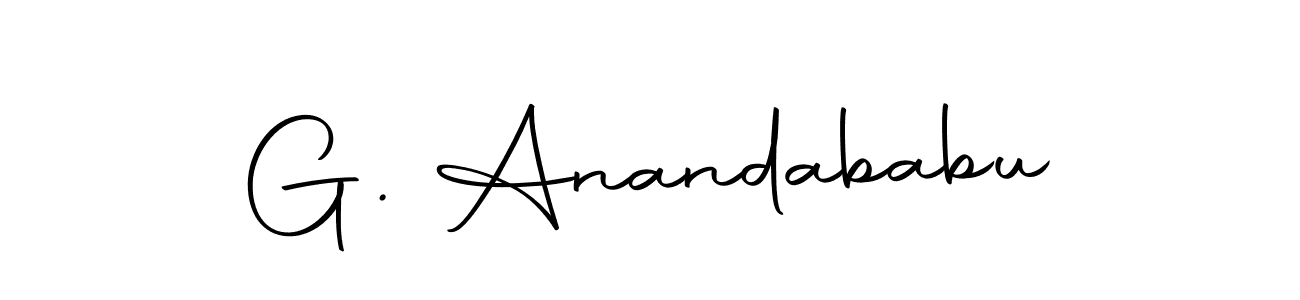 Make a beautiful signature design for name G. Anandababu. Use this online signature maker to create a handwritten signature for free. G. Anandababu signature style 10 images and pictures png